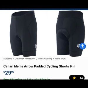 Canari Men's Padded Bike Shorts